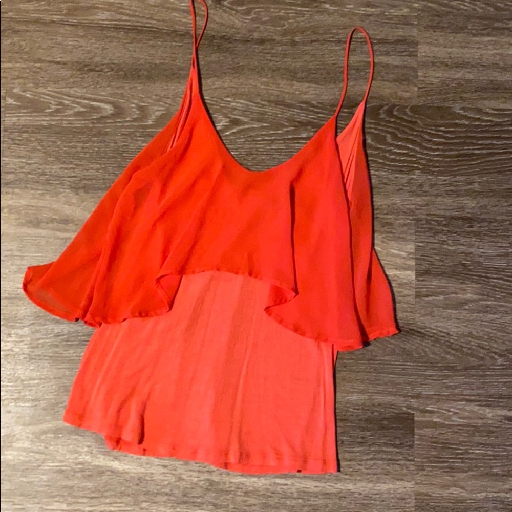 Sparkle + Fade Red Cami Top
